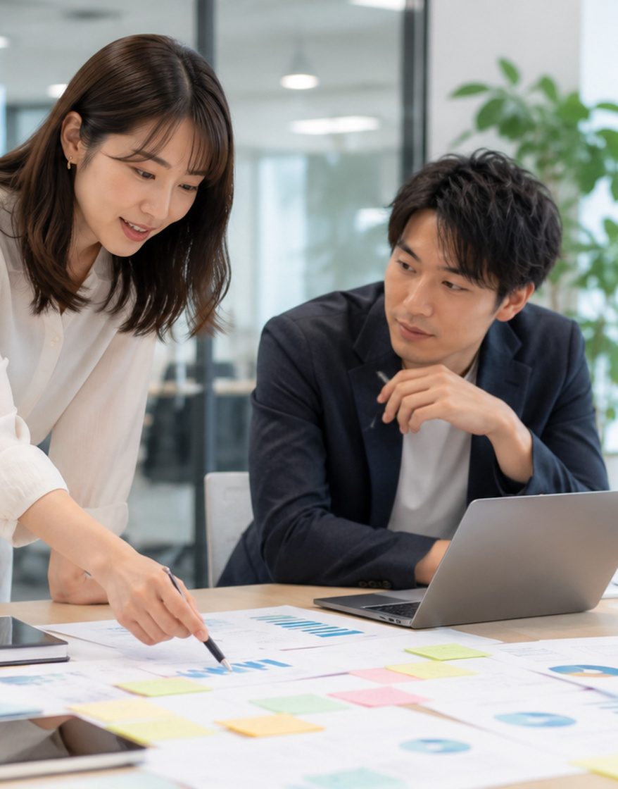 日本人チームの打ち合わせ