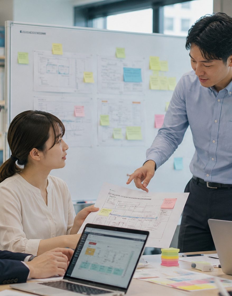 日本人チームの改善ミーティング